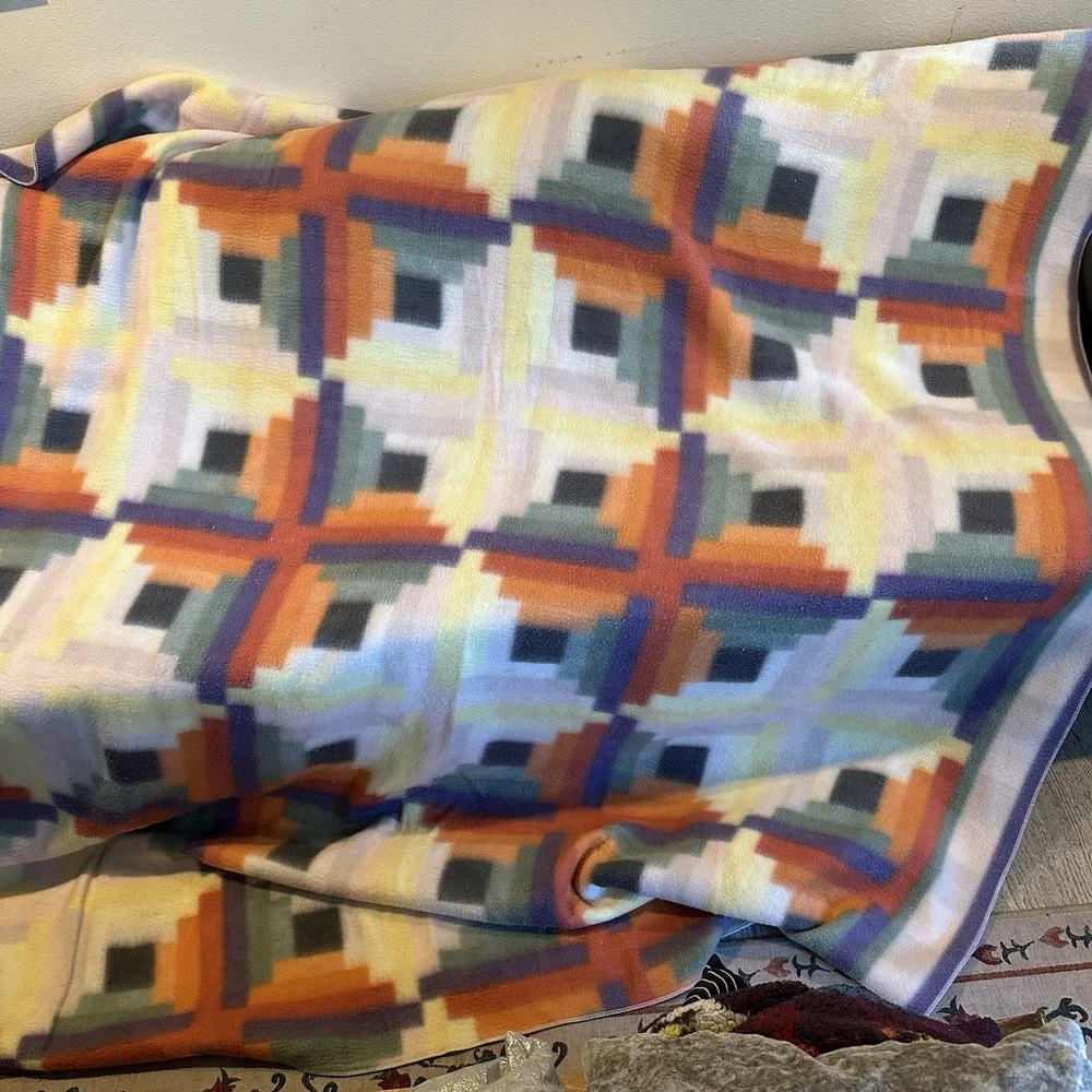 Vintage Southwest Aztec Style Queen / King Blanket 100